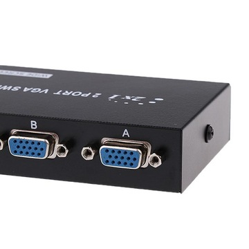 2x1 SVGA 2-портовый VGA аудио-видео коммутатор