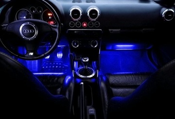 Светодиодный индикатор салона автомобиля RGB 2x30см BLUETOOTH