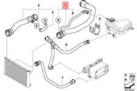 Патрубок водяний системи охолодження радіатора bmw e65 e66 sedan 2249459 17122249459 Ціна, фото thumb