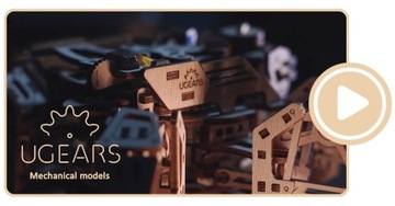 Красивый 3D деревянный пазл uGEARS Tram Line