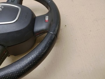 фото thumb №9, Кермо + подушка безпеки мультифункція шкіра s-line sline audi a3 8p роки 03-08