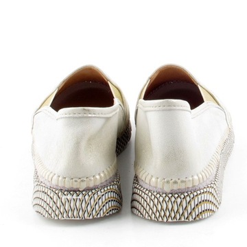 MACIEJKA 03512-25 MIĘKKIE ESPADRYLE złote 55694/38