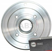 фото thumb №1, Тормозные барабаны тормозные 2 штуки a.b.s. do renault thalia i 1.6 1.9