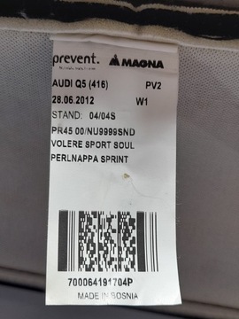 фото thumb №16, Audi q5 8r 2012 s-line спинка сиденья пассажир полукожа 8r0881776e оригинал