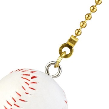 WENTYLATOR SUFITOWY WYCIĄGA ŁAŃCUCH SPORTOWY W KSZTAŁCIE BASEBALLU