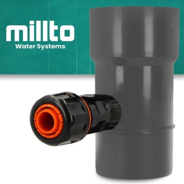 ŁAPACZ DESZCZÓWKI 110 MM ZBIERACZ WODY DESZCZOWEJ ODZYSKIWACZ RYNNY GRAFIT