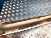 фото thumb №12, Mercedes w108 хром молдинг бампера правий задня кронштейн бампер