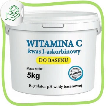 Witamina C Kwas L-askorbinowy do basenów czysta woda klarowna 5 KG