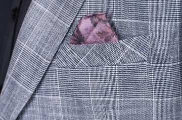 серый пиджак в клетку от Luisero, размер 56/XL 3935