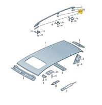 фото thumb №2, Набор прокладок рейлингов vw touran 1t aso 1t0860151