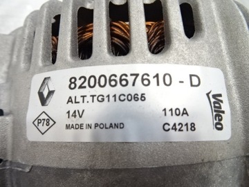 фото thumb №11, Renault megane ii 1.9 dci генератор 8200667610 новый