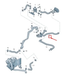 фото thumb №1, Audi a5 8t двигун охолоджуюча рідина шланг 8k1265371k original