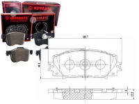 Купити Гальмівні колодки гальмівні lexus ct 200h nipparts nipparts, фото thumb
