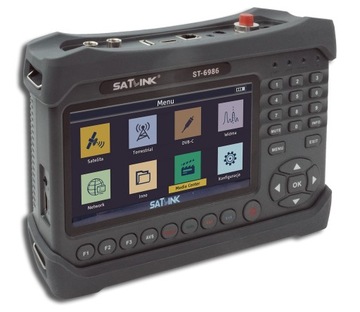 Счетчик SATLINK ST-6986 DVB-T/T2/C DVB-S/S2 ВОЛОКОННО-ОПТИЧЕСКИЙ ПРЕДВАРИТЕЛЬНЫЙ ПРОСМОТР СИГНАЛА
