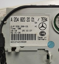 фото thumb №5, Лампа потолочный mercedes w204 a2048202001