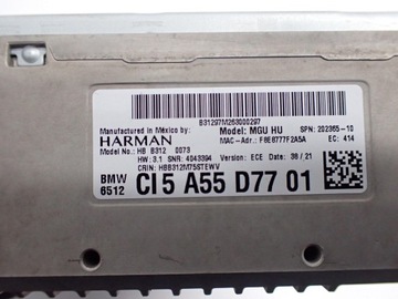 фото thumb №10, Навігація навігація радіо дисплей 5a55d77 5a42087 bmw x4 g02 21r