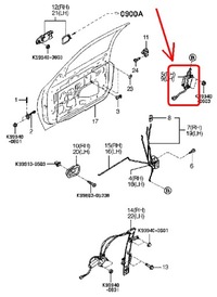 фото thumb №6, Привід центрального замка перед лівий kia sportage