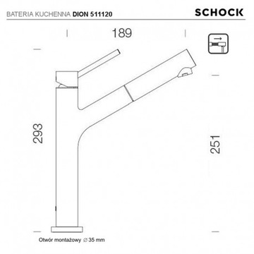 Schock DION 510120 Хромированный смеситель