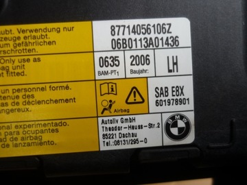 фото thumb №12, Подушка сидіння лівий перед водія bmw 1 e87 601978901