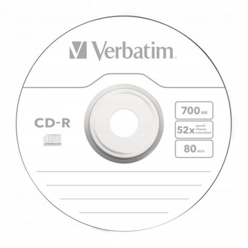 Vorbatim CD-R дополнительная защита 700 МБ 50 досок