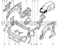 фото thumb №2, Підкрилок металевий renault clio ii kangoo 7751473230 оригінал