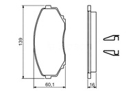 фото thumb №1, Bosch тормозные колодки тормозные mazda mpv ii 2.0 lw