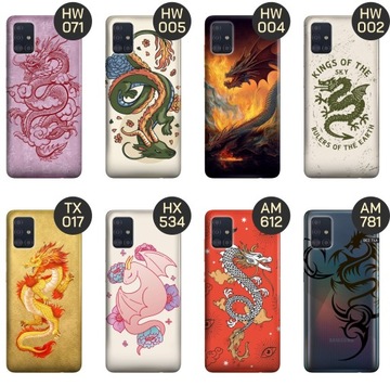 ETUI DO SAMSUNG GALAXY A51 5G WZORY SMOKI DRAGON TANIEC SMOKÓW OBUDOWA CASE