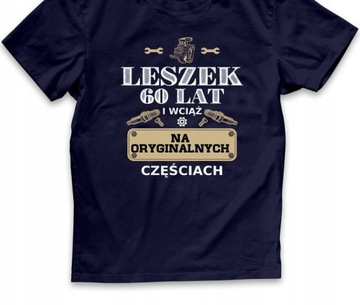 T-SHIRT MĘSKI PREZENT URODZINY DOWOLNE IMIĘ WIEK