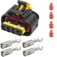 фото thumb №1, Штекер c280 4 контактний жовта