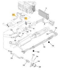 фото thumb №5, Шланг отопителя wody c4 picasso ds4 2.0 hdi