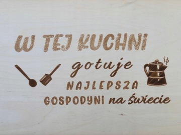 Taca stolik śniadaniowy natural PREZENT Gospodyni