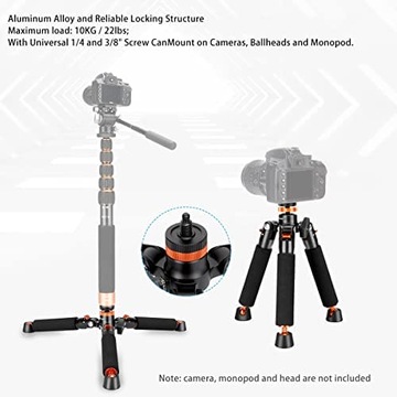 Мини-настольный штатив Koolehaoda A3 с винтовым креплением 1/4 и 3/8 дюйма - Uniwe