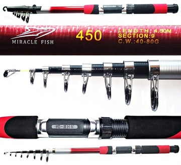 ДОННАЯ УДОЧКА 450см. продолж. 40 - 80гр.