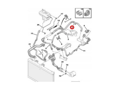 фото thumb №8, Шланг води c5 iii 2.7hdi з датчиком 1351kt