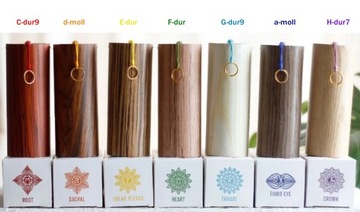Chakra Chimes Solar Plexus Wind wietrzne dzwonki bambus żółty E-dur