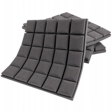 MAT звукоизоляционная акустическая пена CUBES 1м2, поглотитель для отделки стен 5см
