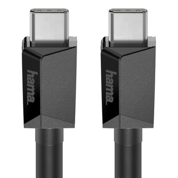 КАБЕЛЬ Hama USB-C — USB-C Gen1, 5 Гбит/с, 0,75 м, черный