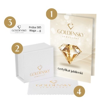 Złote kolczyki SERCA DIAMENTOWANE 585 NA PREZENT CHRZEST GRAWER GRATIS