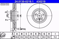 фото thumb №5, Ate гальмівні диски+ гальмівні колодки перед audi tt 8j 340mm