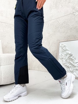 Damskie spodnie narciarskie snowboardowe 502 GRANATOWE r XL