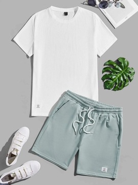 SHEIN МУЖСКОЙ КОМПЛЕКТ ФУТБОЛКА-ШОРТЫ XXL 1V5D
