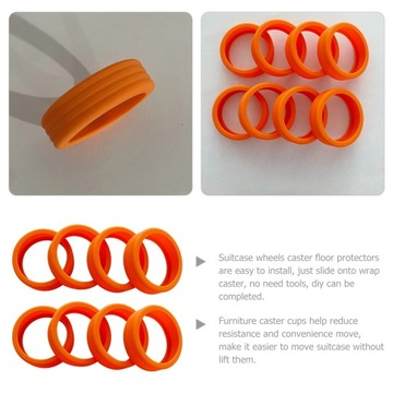 ГИБКИЙ ПОКРЫТИЕ НА НОЖКИ ЧЕМОДАНА ORANGE SILENT
