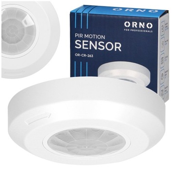 CZUJNIK RUCHU SUFITOWY NATYNKOWY PIR LED SUPER PŁASKI 2 CM CZUJKA MINI 360°