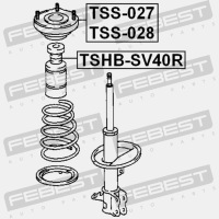 фото thumb №4, Защита амортизатора заднего febest tshb-sv40r