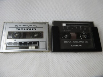 KASETY NOŚNIKI STENO CASSETTE GRUNDIG 30 DYKTAFON BDB STAN
