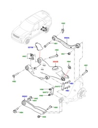 фото thumb №1, Рычаг задняя правый land rover range rover l405 discovery 5 l462 lr139495