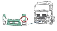 Рамка корпус фара ліва mb actros mp4 Доставка, фото thumb