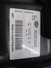 фото thumb №4, Vw golf v 5 03-09r лампа фара правые оригинал hella