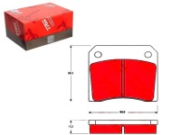 фото thumb №1, Тормозные колодки тормозные jaguar задняя xj xjs xjsc 75-96 trw