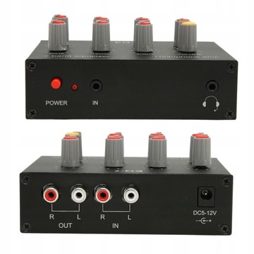 7-полосный цифровой эквалайзер RCA DC5V-12V